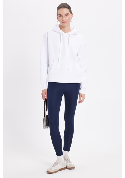 Tudors Kadın Oversize Geniş Kesim Pamuklu Yumuşak Dokulu İçi Polarlı Basic Beyaz Kapüşonlu Sweatshirt-42075 Beyaz Tudors Kadın Oversize Geniş Kesim Pamuklu Yumuşak Dokulu İçi Polarlı Basic Beyaz Kapüşonlu Sweatshirt-42075 Beyaz
