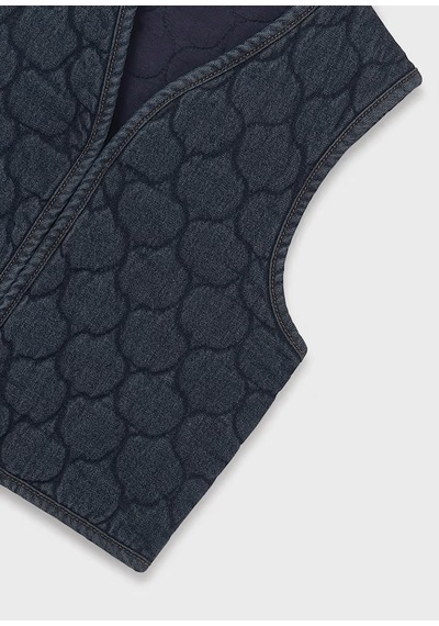 Mayoral Kız Çocuk Denim Yelek 7319 Lacivert