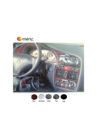 Meriç® Fiat Palio/Siena Ön Torpido Kaplama 13 Parça 1998-2002 (530156256)