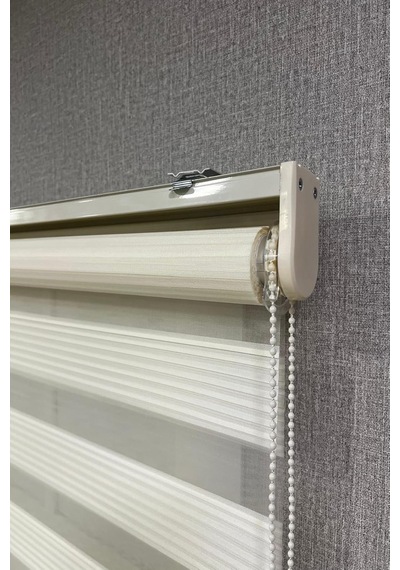 Zebra Stor Perde Dar Plise Güneşlik Perde, Krem, 60 X 200 Diğer