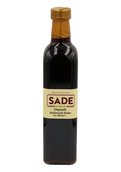 Sade Organik Balzamik Sirkesi 500 Ml