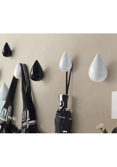 Sumedecor&Design Damla Şekilli Tek Duvar Askılık Modern Dekor Askı Duvar Süsü