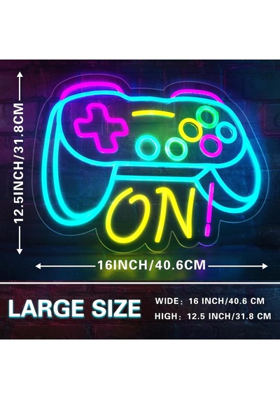 Gamer Neon Tabela Erkek Çocuk Oyun Odası Yatak Odası Duvar Dekoru, Genç Çocuklar İçin Hediyeler, Video Oyunu Erkek Diğer