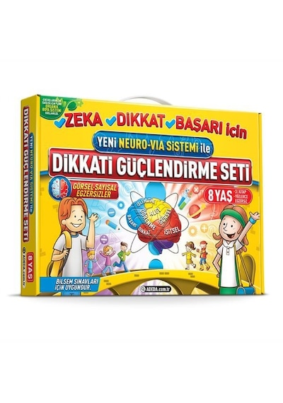 Dikkati Güçlendirme Seti 2. Sınıf 8 Yaş- Neuro-via - Qhdh-612050
