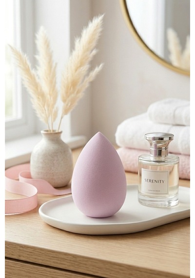 Makyaj Süngeri Pembe Beauty Blender Fondöten Ve Kapatıcı Uygulama Süngeri, 6 Cm
