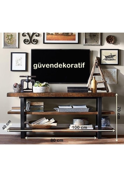 Güvendekoratif Tv Ünitesi Metal Kitaplık Raf Ofis