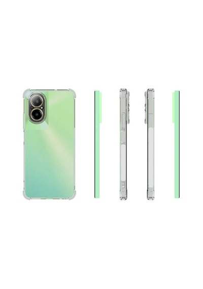 Lexroo Realme 12 Lite Kılıf Nitro Anti Shock Silikon - Şeffaf