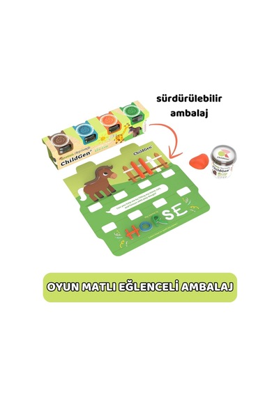 Doğal Oyun Hamuru - 4'lü Standart Set 125gr X 4