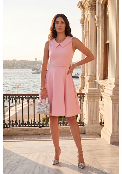 Lela A Kesim Regular Fit Yaka Ve Kemer Detaylı Mini Davet Ve Mezuniyet Elbise Bayan Elbise 6525740 Şeker Pembe Şeker Pembesi Lela A Kesim Regular Fit Yaka Ve Kemer Detaylı Mini Davet Ve Mezuniyet Elbise Bayan Elbise 6525740 Şeker Pembe Şeker Pembesi