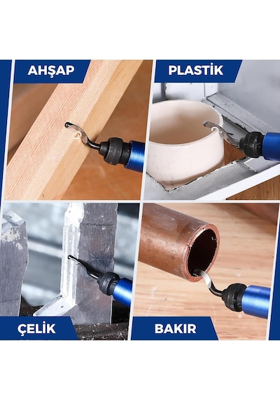 Workpro Wp309010 Profesyonel Çapak Temizleme Kalemi + 3 Parça Bı