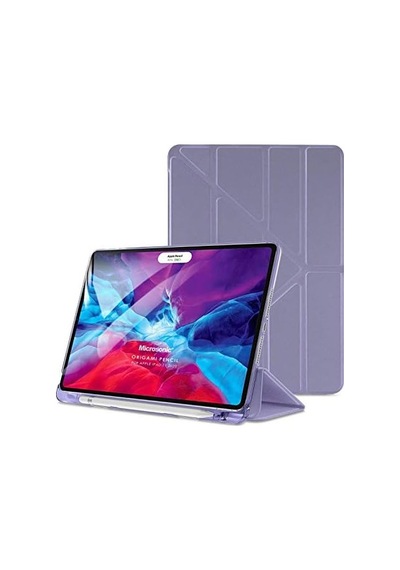Apple İpad Pro 13 2024 Kılıf A2925-a2926 Origami Pencil Lila İpad Pro 13 2024 İle Uyumlu Kılıf - Lila