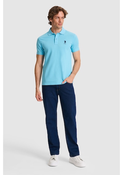 U.s. Polo Assn. Erkek Aqua Tişört Basic 50326920-vr007