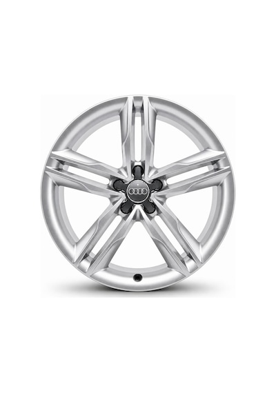 Audi Ahtapot 5 Kol Jant Göbeği Kapağı Kapak 4 Adet Füme