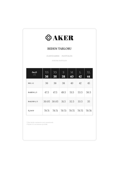 Aker Kahverengi Dokuma Pantolon Kahverengi Kahverengi