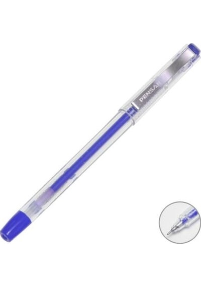 Pensan 6405 My-King Jel Metal Klips Kalem Mavi 0.5