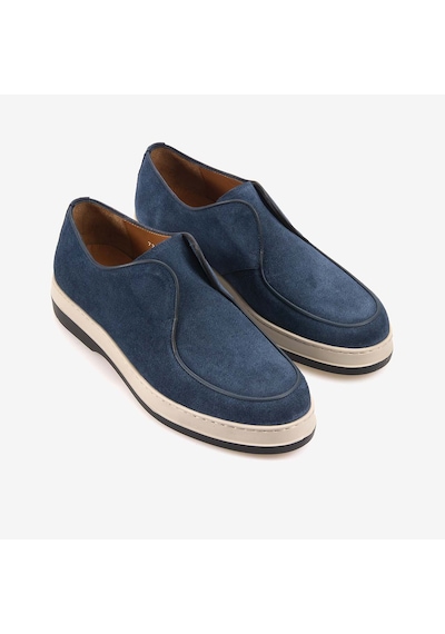 Mocassini Gold Erkek Spor & Sneaker Ayakkabı 7300-9 Denim Kot Süet