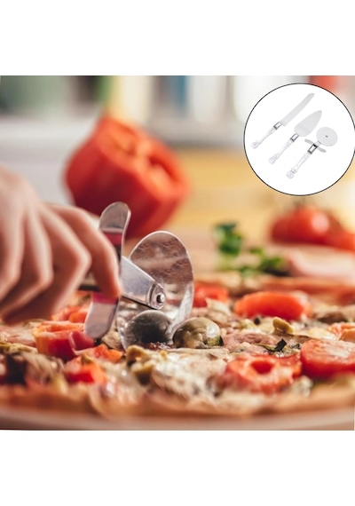 3 Parça Servis Seti Renkli