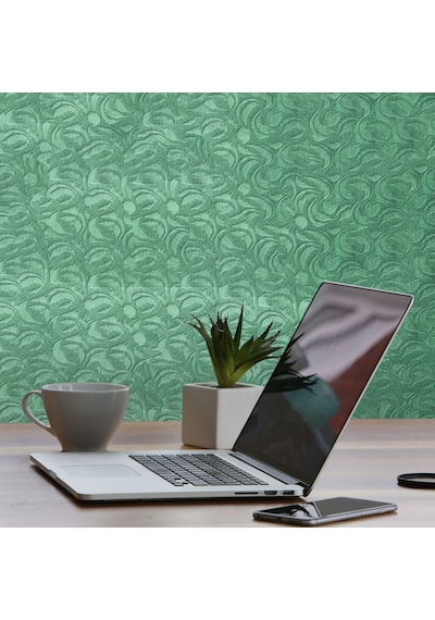 Tink 3d Kendinden Yapışkanlı Akustik Keçe Panel Modern Desenli 52x98 Cm 10 Adet 5 M² Yeşil