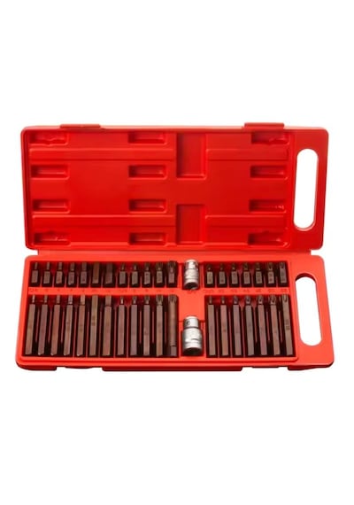 40 Parça Bits Uç Seti Torx Allen Ve Spline S2 Çelik Malzeme