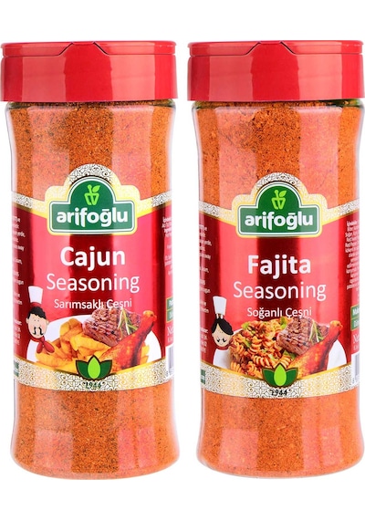 Arifoğlu Cajun Seasoning Pet 230 G + Fajita Seasoning Pet 230 G