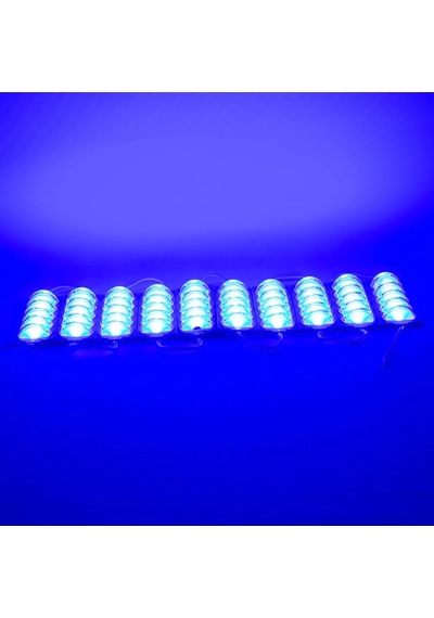 Mavi Modül Led - 12v 4w Mavi Parmak Led - 180 Derece 280lm Profesyonel Modül Led - 1 Adet