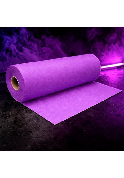 50 Metre Tek Parça 70 Cm Genişlik Elyaf Mor Tela Kumaş Mor Süsleme Kumaşı Mor Mekan Dekor Kumaşı