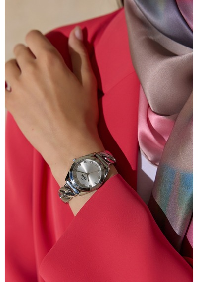 Gümüş Acc1415 Zincir Kordon Kol Saati 34mm Gümüş Gümüş