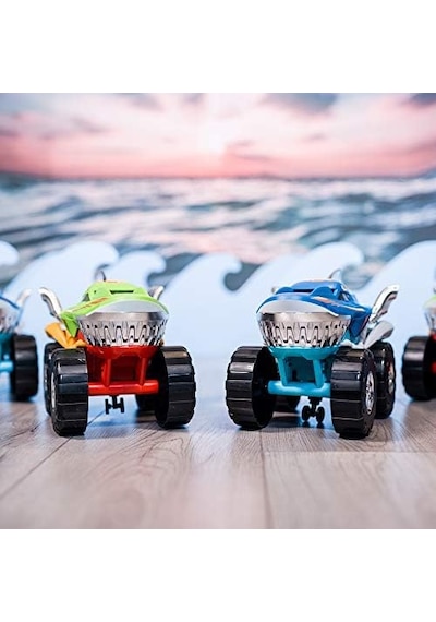 Teamsterz Sun-hti-tmz-motorize Köpek Balığı Araba M.moverz Robo Shark 24 Cm, Ses/ışık 2r Açık Bej