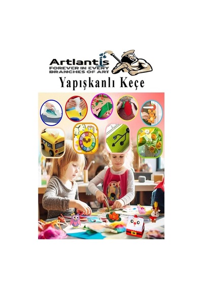 Kırmızı Yapışkanlı Keçe 35x50 Cm 3 Adet 2.0 Mm Kendinden Yapışkanlı Renkli Hobi Keçesi Elişi Keçe Kumaşı