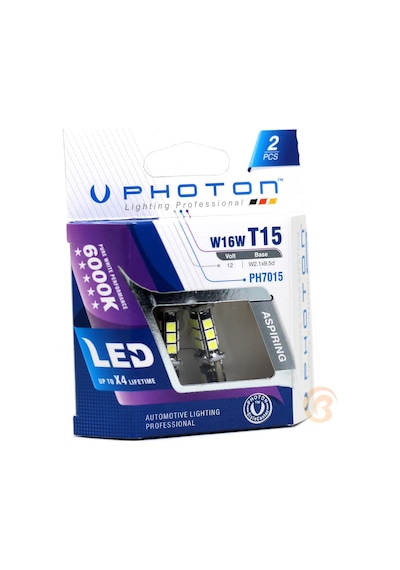Photon Ph7015 T15 W16W Büyük Dipsiz 16W Geri Vites Lambası Beyaz