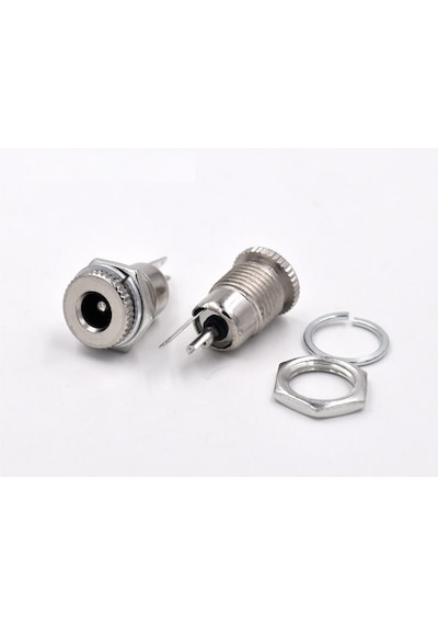 5.5 mm x 2.1mm DC Güç Soketi Metal Panel Montaj Power Jack