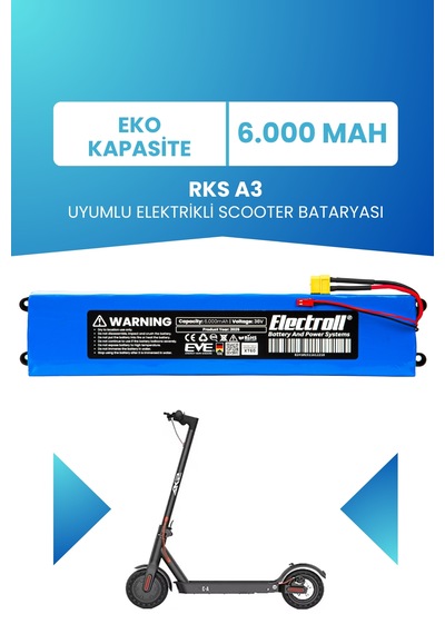 Rks A3 Uyumlu Batarya 36v 6.000mah