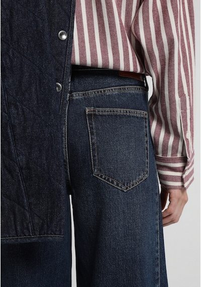 Colin's Colins Baggy Wide Leg Fit Kadın Dark İndigo Denim Jean Pantolon Cl1082769 Q1.v1 Dn08679