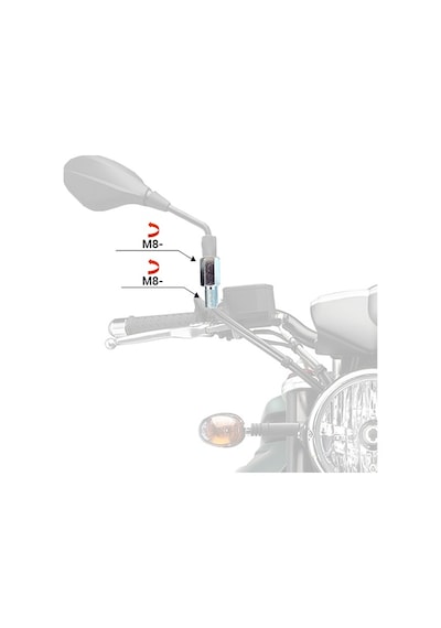 Mg Moto -8-8 Ayna Adaptörü