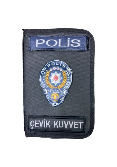Polis Ajanda Defter Kabı Organizer Kalemlik Siyah