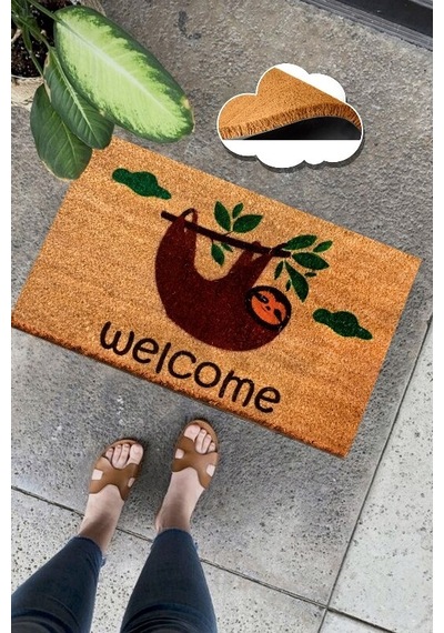 Co Co Sloth Doğal Ko ko Paspas,Kıl Kapı Önü Paspası