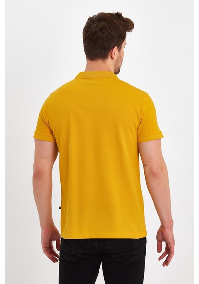 Nemonti Premium Penye Polo Yaka T-shırt Sun Flower