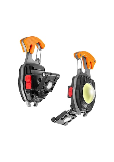 Rox 0230 Outdoor Çok Fonksiyonlu Anahtarlık Şarjlı Led Fener 500 Lümen Siyah