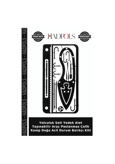 Yolculuk Seti Yedek Alet Taşınabilir Araç Paslanmaz Çelik Kamp Doğa Acil Durum Balıkçı Kiti
