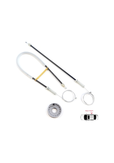 Mitsubishi Colt Czc Cabrio Rg 2006-09 İçin Arka Sağ Cam Kriko Set