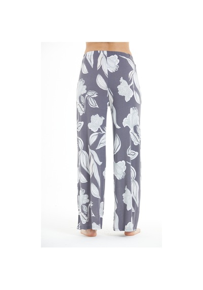 Lılac Kadın %100 Viskon Çiçek Desenli Pijama Altı Pantolon Gri Gri Lılac Kadın %100 Viskon Çiçek Desenli Pijama Altı Pantolon Gri Gri