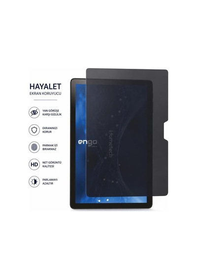 Hometech Alfa 10xm 10.1 İnç İle Uyumlu Hayalet Ekran Koruyucu, Yandan Görünmeyen Anti-spy Gizlilik Privacy Koruma