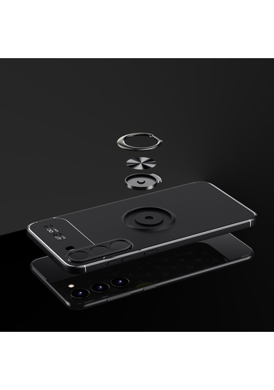 Galaxy S23 Plus Uyumlu Zore Ravel Silikon Kılıf-siyah Siyah