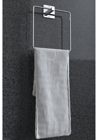 Karteya Yapışkanlı Gümüş Rulo Havluluk Wc Kağıtlık Ve Kare Havluluk Banyo Mutfak 3'lü Set Krom