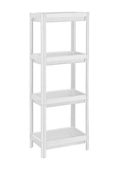 4 Katmanlı Köşe Rafı, Banyo Ve Mutfak İçin Pratik Organizer 4 Renk Seçeneği 36x100x23 Cm