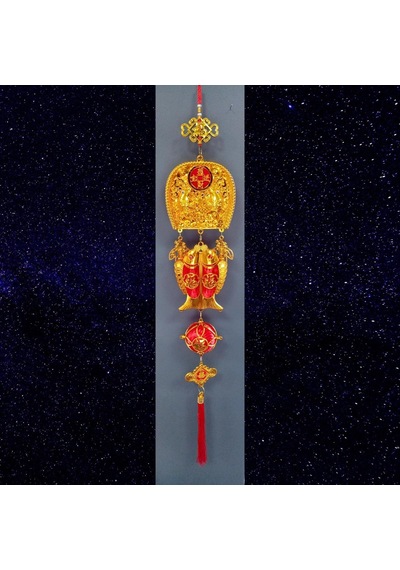 Feng Shui Koi Balıkları Şans Ve Bereket Askılık 100 Cm