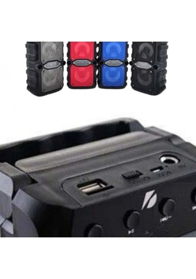 Kts 1096 Çift Çıkışlı Kablosuz Bluetooth Yüksek Ses Kaliteli Bataryalı Hoparlör