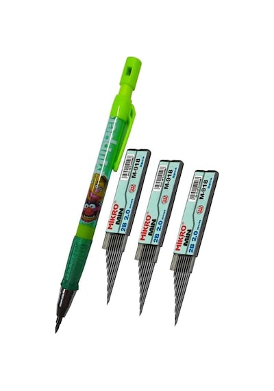 2.0 Mm Kalın Uçlu Versatil Kalem Yeşil Renk 1 Adet Ve 2.0 Mm Kalın Uç Kırmızı 3 Adet Kalın Uçlu Tek Renk