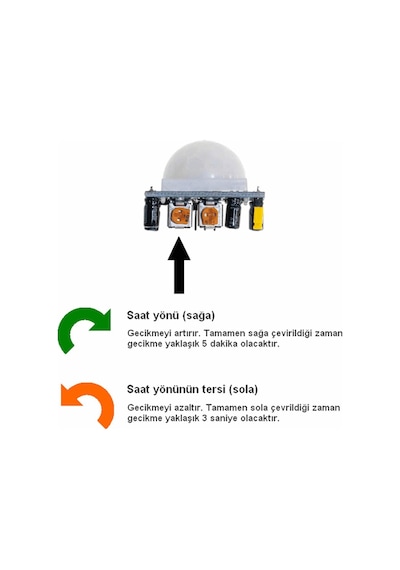 Hc-sr501 Pır Sensor Modül Hareket Algılama Sensor Modülü Kızılötesi Insan Canlı Algılayıcı Dedektör