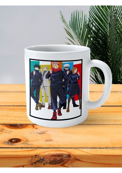 Jujutsu Kaisen Baskılı Kupa Bardak Model 6 Çok Renkli